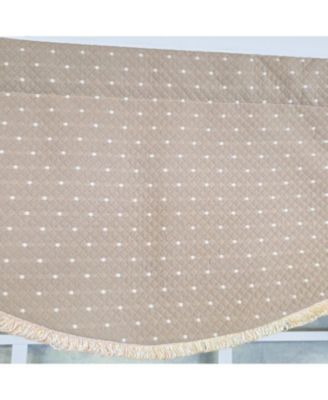 Dapple Cornice 100% Cotton Rod Pocket Lined  Window Valance 50" x 17"