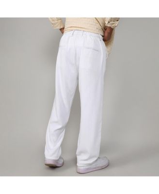 Men's Tailored Linen-Blend Trousers