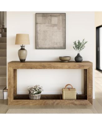 63-Inch Narrow Console Table, Long Couch Table Behind Sofa, Modern Entryway Table for Hallway, Living Room, Entrance, Foyer