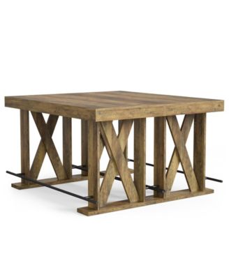 63-Inch Industrial Bar Table with Metal Footrest Set of 2, Kitchen Pub Table with Sturdy and Heavy Duty X-Base