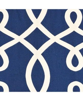 Oblique Regal 100% Cotton Rod Pocket Lined  Window Valance 50" x 17" Navy