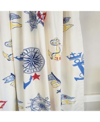 Ralph Lauren Navigator 100% Cotton Rod Pocket Window Curtain set of 2