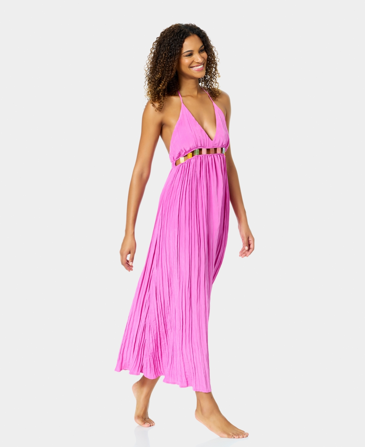 Anne Cole Women's Maxi Jeweled Cover-Up Swim Dress