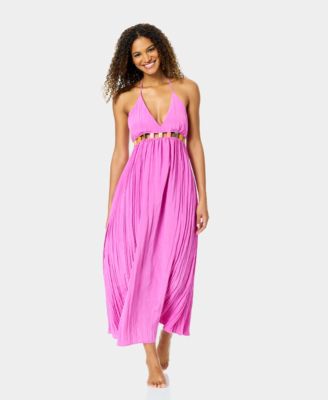 Women's Maxi Jeweled Cover-Up Swim Dress