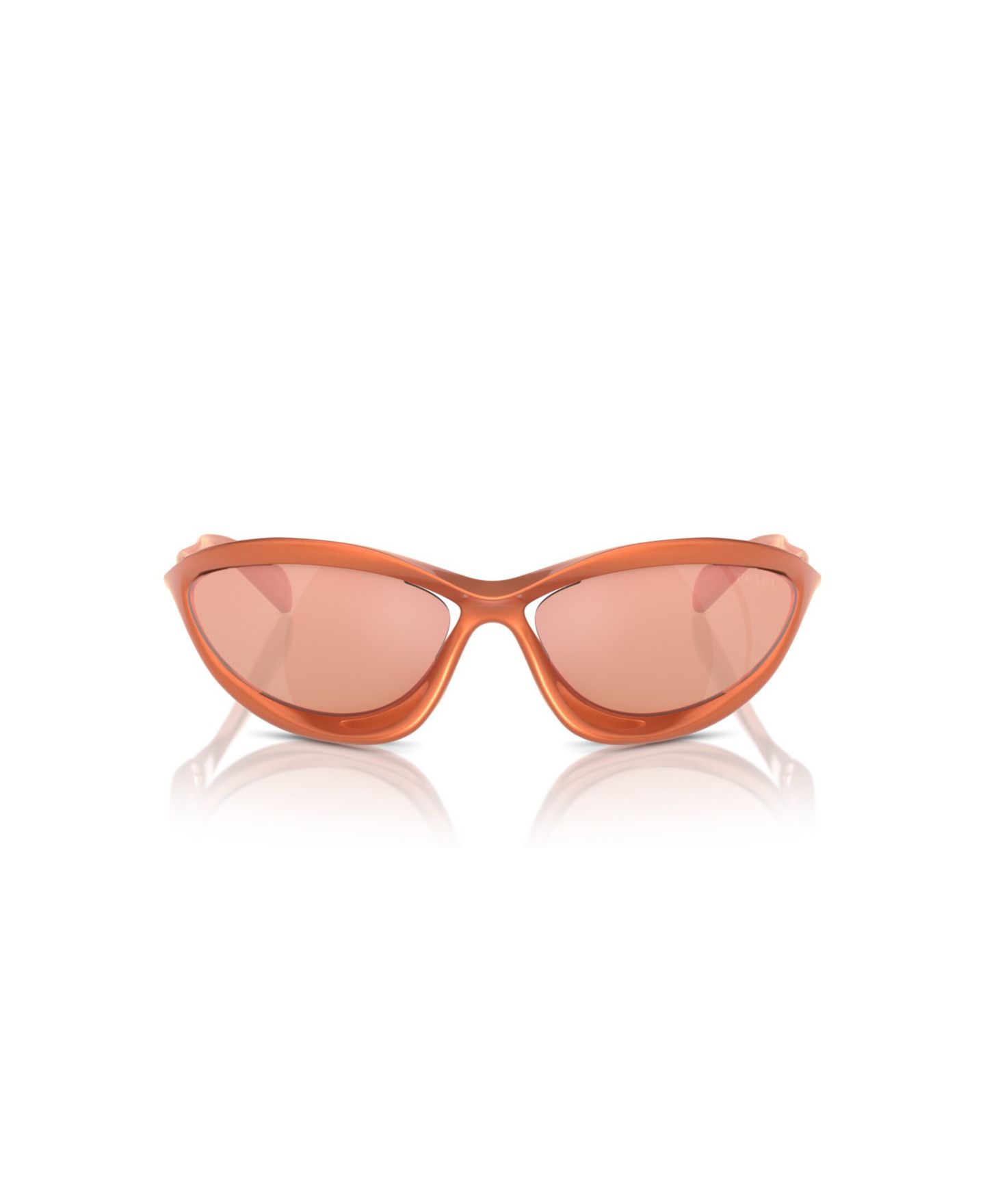 Женские солнцезащитные очки Prada Cat Eye, PR A23S, цвет: Оранжевый — фото 2