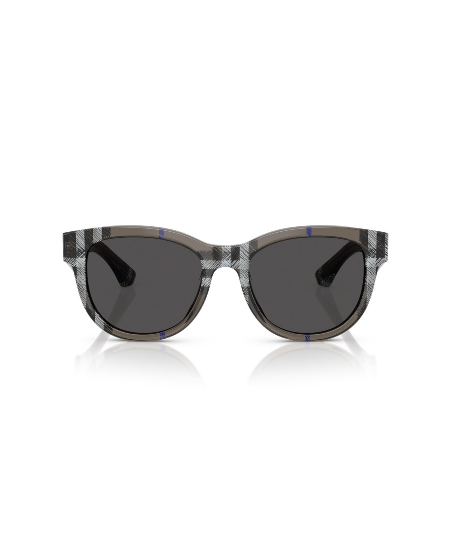 Женские солнцезащитные очки Burberry Round Sunglasses, BE4432U, цвет: Клетчатый — фото 2