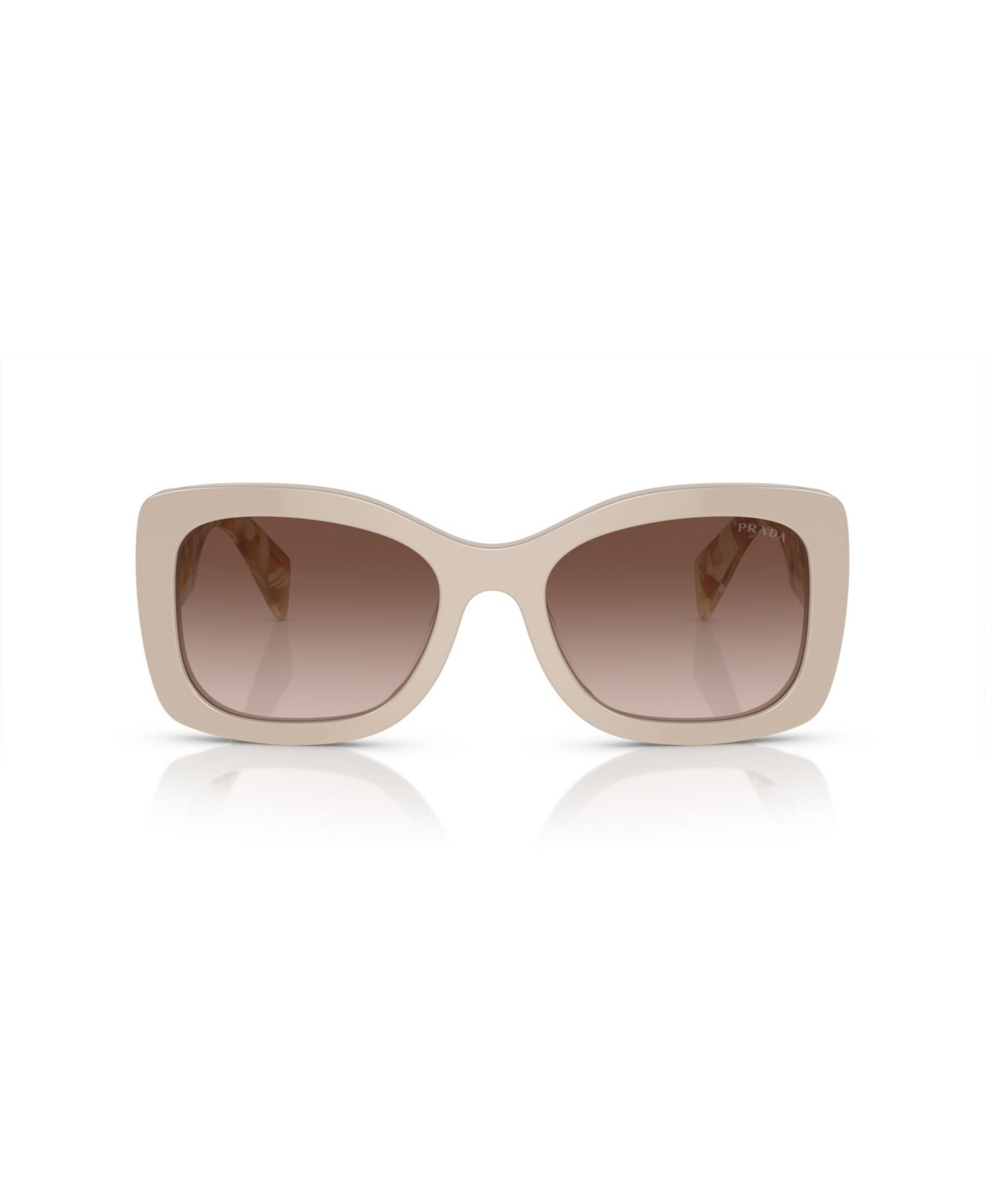 Женские солнцезащитные очки PRADA Oval Sunglasses, PR A08S, цвет: Пустынный — фото 2