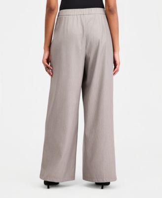Women's Pleated Wide-Leg Pants