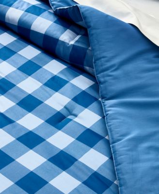 Gingham 3-Pc. Comforter Set, Full/Queen