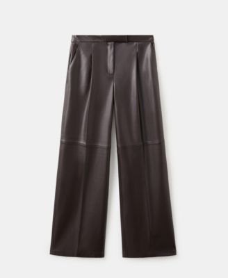Women's Wide-Leg Faux-Leather Pants
