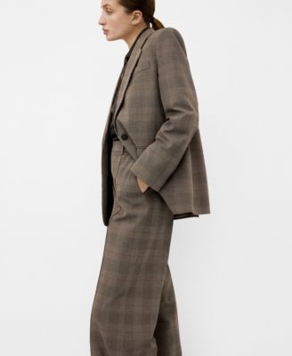 Women's Check Suit Blazer