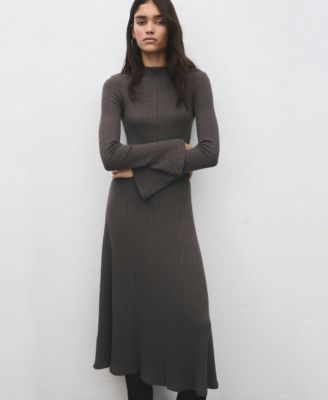 Women's Bell Sleeves Knitted Dress