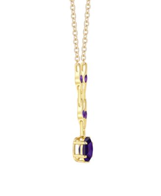 Amethyst (2.5 ct. t.w.) Hexagon Pendant Necklace in Sterling Silver (Also Available in Multi-Stones)