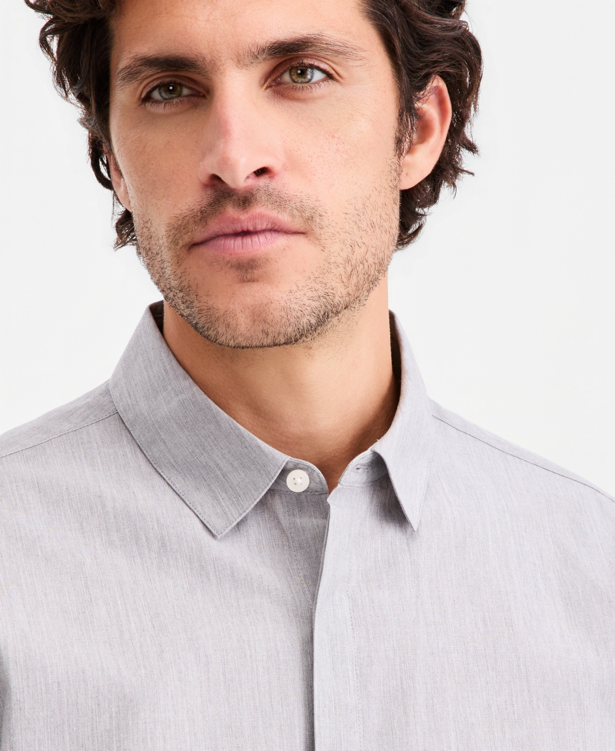 Aflani Men's Luke Cotton Long-Sleeve Button Shirt, Macy's Exclusive