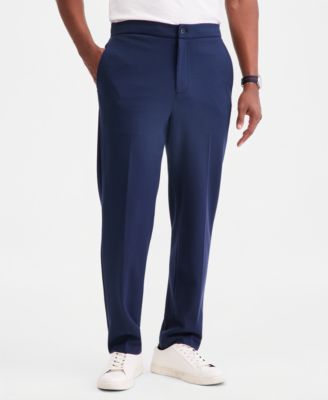 Men's Textured Knit Suit Pants