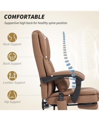Office Chair with Massage, Reclining Desk Chair