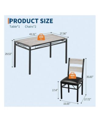 Kitchen Table Home Dining Table Set For 4 Wood Kitchen Table for Dining Room, Home Office, Living Room