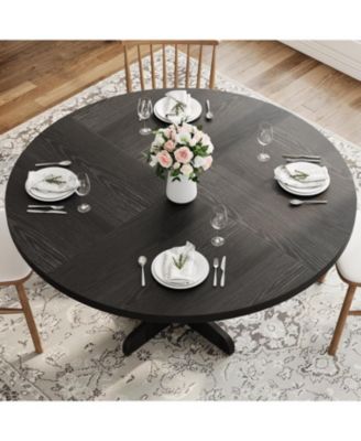 Kitchen Table Round Dining Table for 4 47 in Rustic Kitchen Table