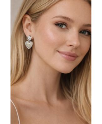 Bloom Heart Drop Earrings
