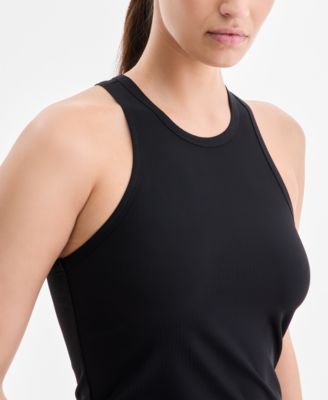 Women's Ribbed High-Neck Tank Top