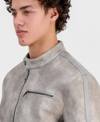 Men's Justin Faux-Leather Jacket