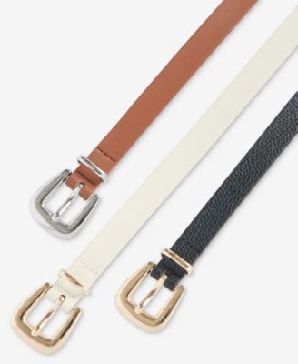 3-Pc. Matching Buckle Belt Set