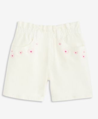 Girls' 5-20 Denim Paperbag Shorts