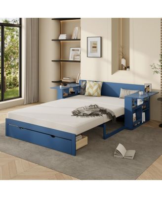  Full Size Daybed with Removable Desk & Storage Drawers