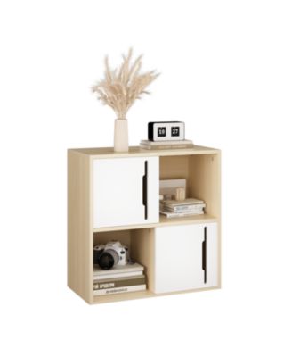 Modern Wood Storage Cabinet Sliding Doors