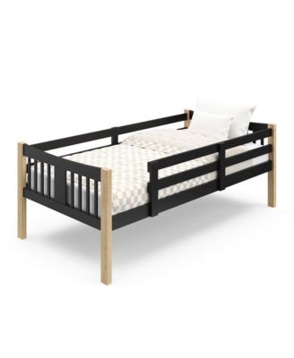 Caribou Twin-over-Twin Bunk Bed (Black with Brown)