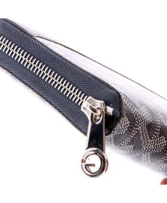 Pre-Owned Goyard Matignon Zip Wallet Coated Canvas with Leather