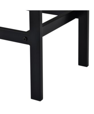 Extra Long Counter Height Dining Set with 3 Stools