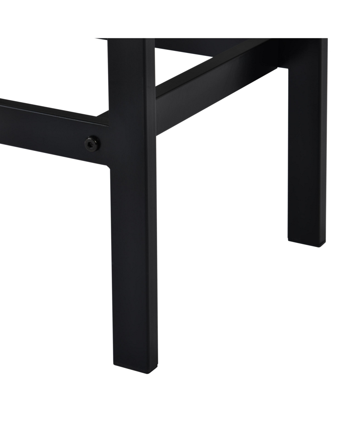 Simplie Fun Counter Height Extra Long Dining Table Set With 3 Stools Pub Kitchen Set Side Table With Foot