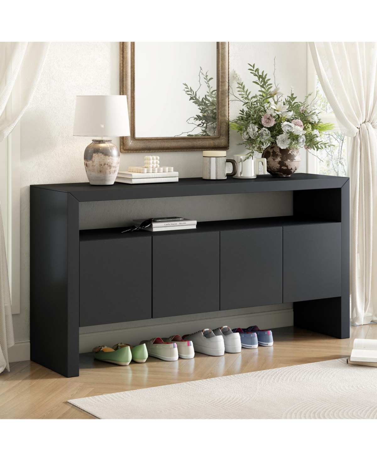 Streamdale Furniture Modern Wood Sideboard
