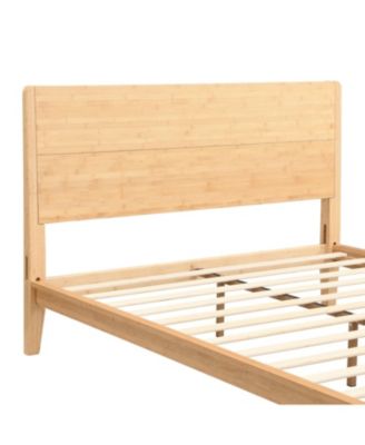Queen Bamboo Platform Bed - No Box Spring Needed