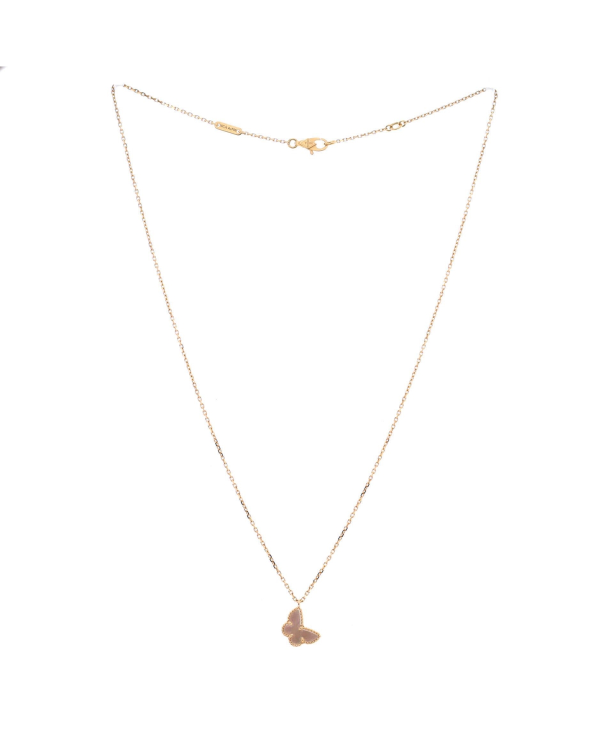 Pre-Owned Van Cleef & Arpels Sweet Alhambra Butterfly Pendant Necklace