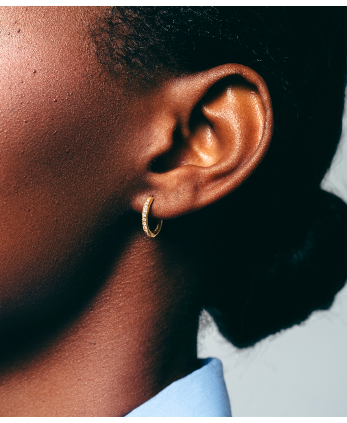 Hey Harper Crystal Huggie Hoop Earrings