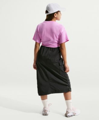 Girls' 7-16 Sportswear Essential Cotton Swoosh Logo T-Shirt