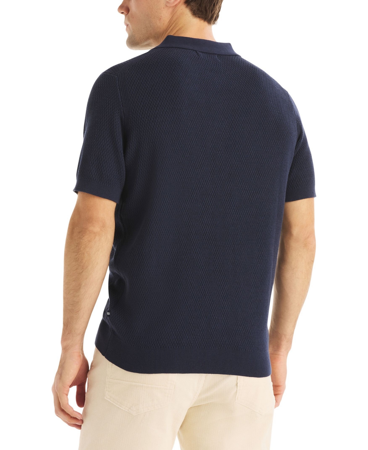 Nautica Men's Milano Collar Polo Sweater