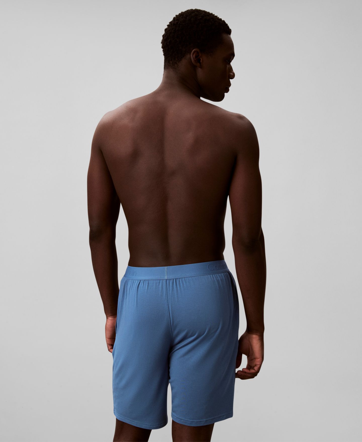 Пижамные шорты UltraSoft для мужчин, стрейч — Calvin Klein, цвет: Синий — фото 6
