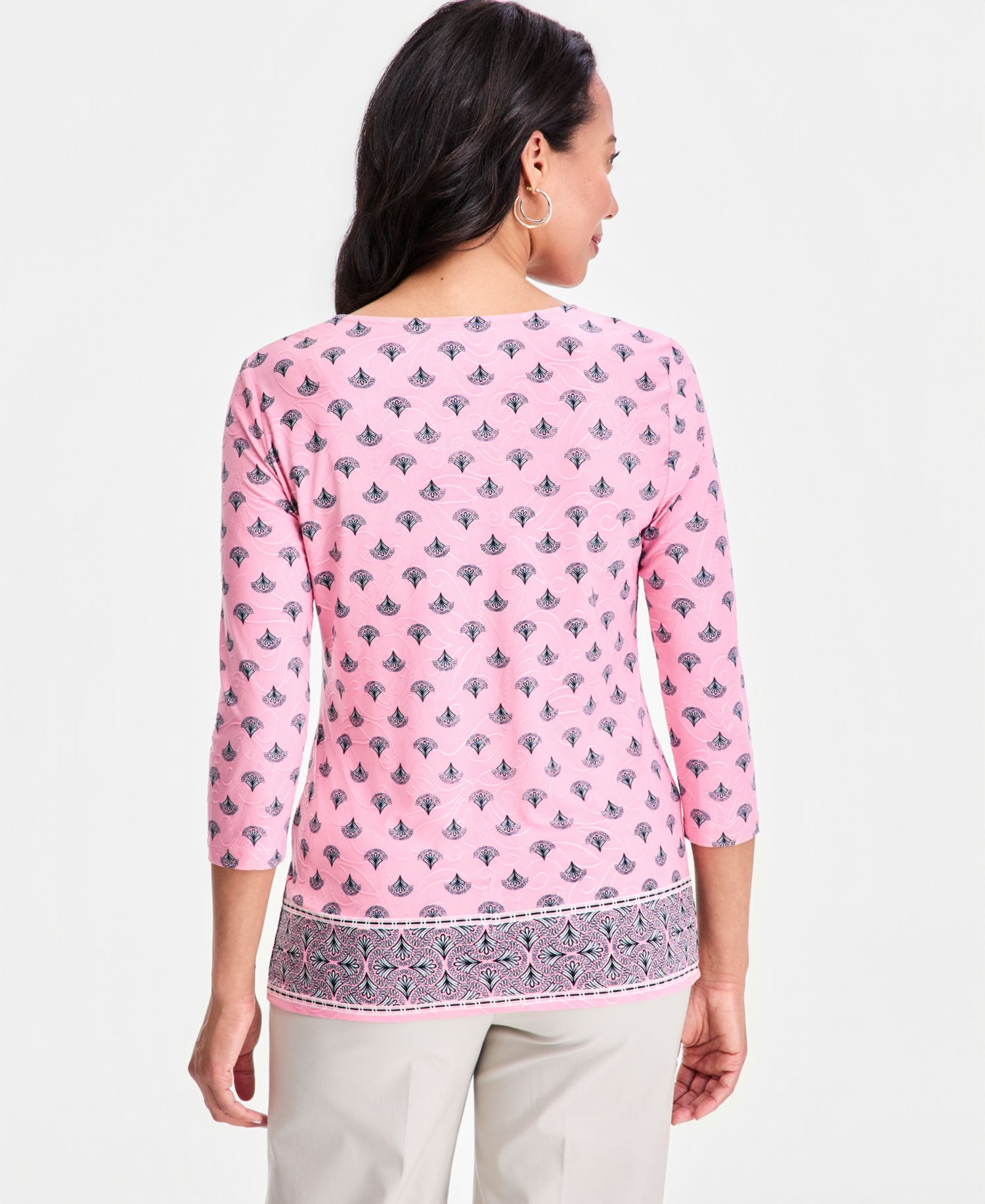 Petite Relaxed-Fit Crewneck Top