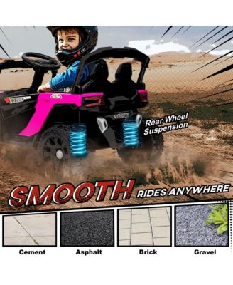 12V Kids Ride On Truck with Dual Motors for 3-5 Boys Girls