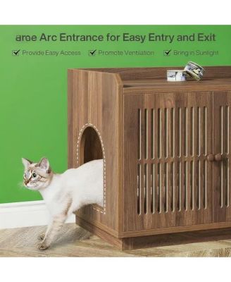 Extra Large Wooden Cat Litter Box Enclosure