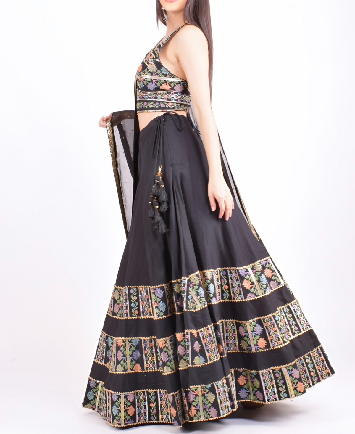 Raas Women's Zoya Sequins Embroidered Chaniya Choli Set