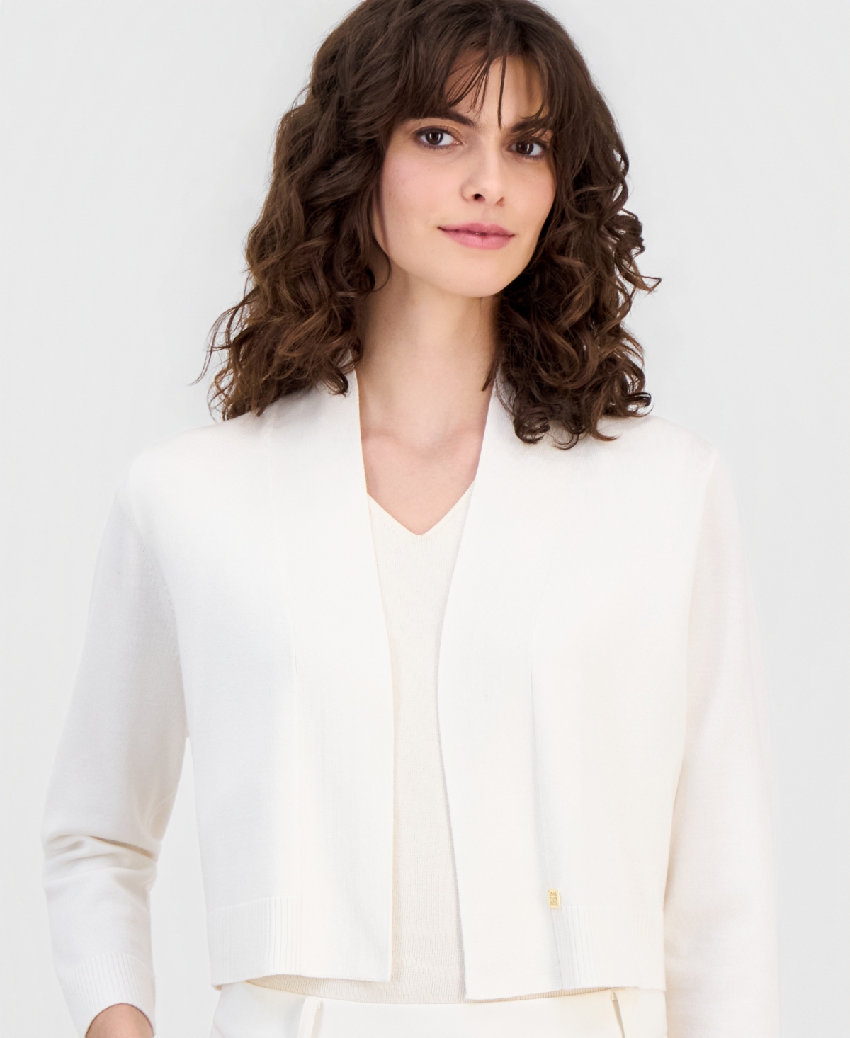 Anne Klein Women's Open-Front Shrug Cardigan