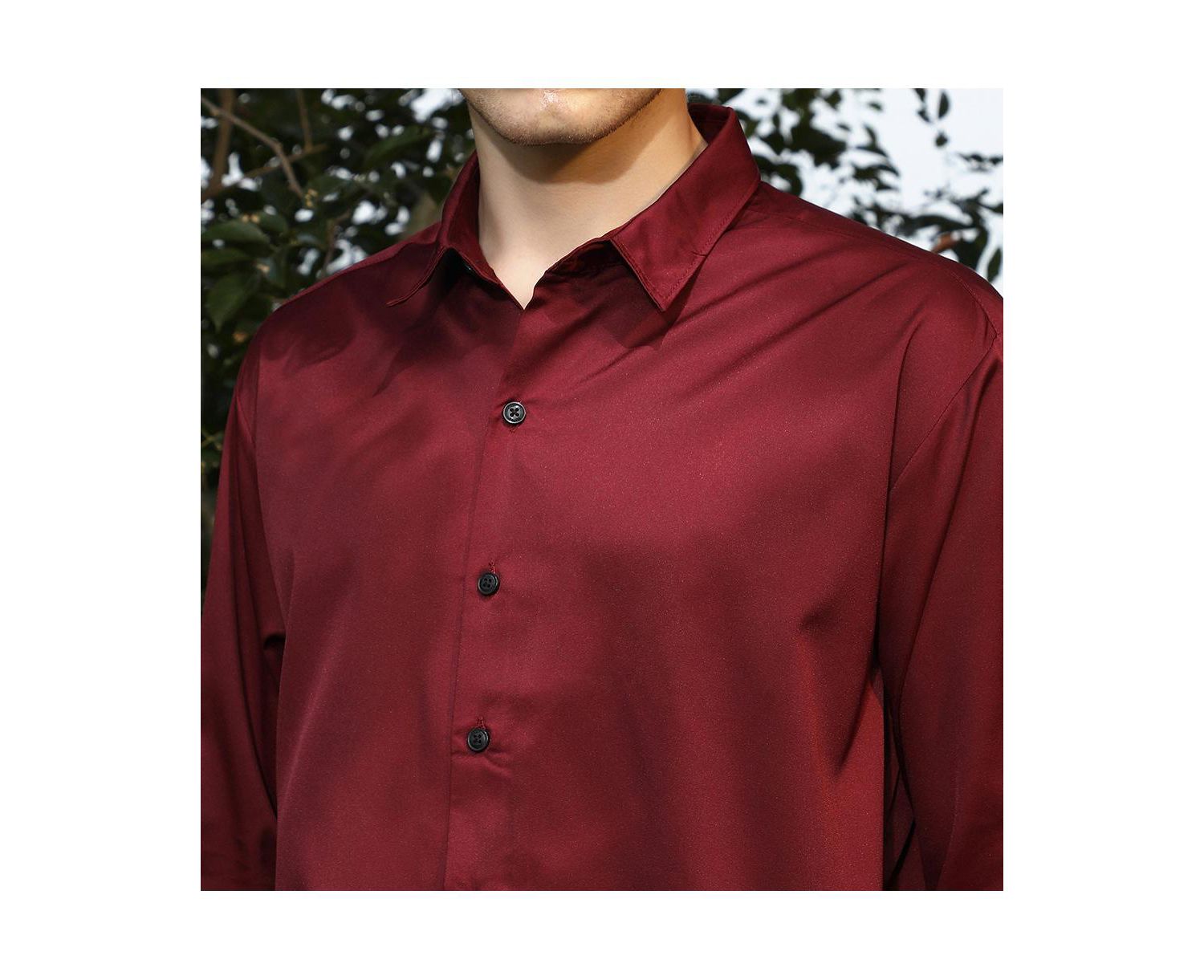 Men's Satin Oversized Shirt