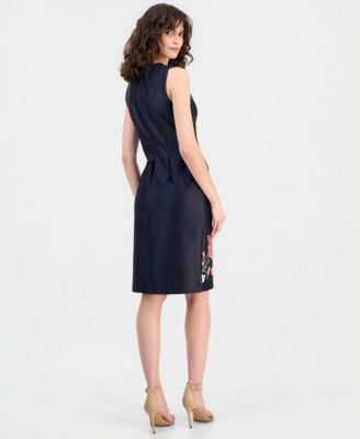 Women's Floral Print Sleeveless Sheath Dress