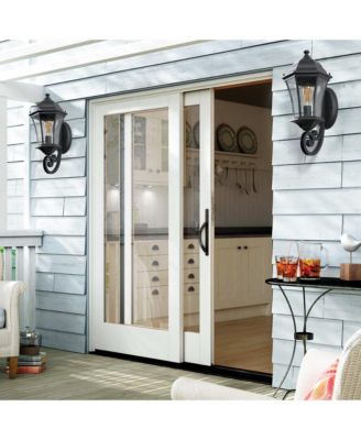 2-Pack Vintage Wall-Mounted Outdoor Lantern Light – Elegant Black Metal Sconce for Porch, Patio, and Garden Lighting (Bulb Not Included