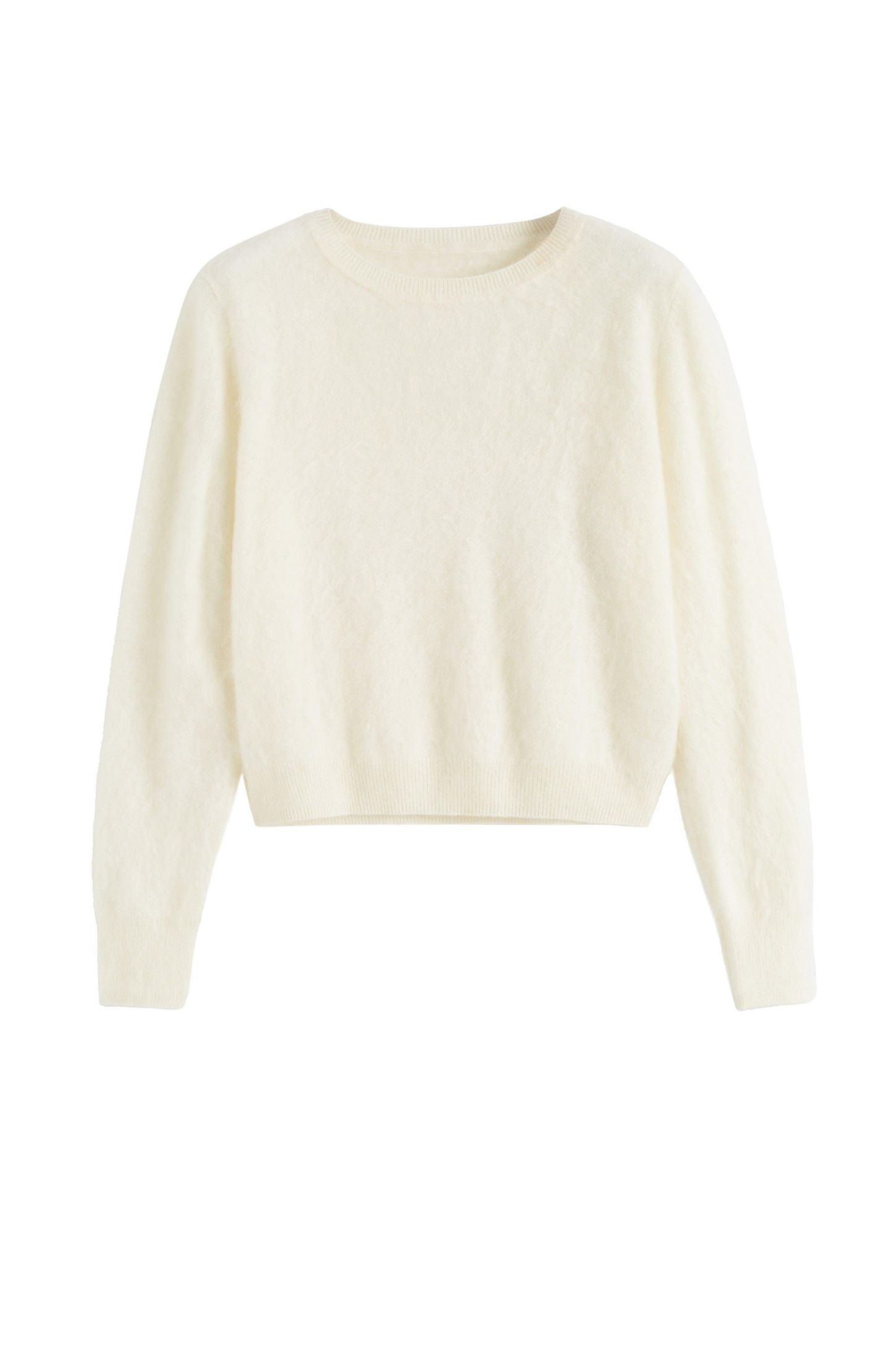 Женский свитер Chinti & Parker Brushed Cashmere Crewneck, цвет: Кремовый — фото 3