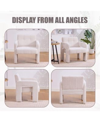 Modern Minimalist Single Armchair for Living Room, Bedroom, Office